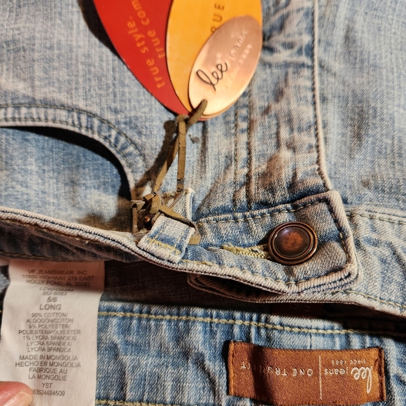 LEE One True Fit womens jeans sz 5/6 long- 34", new with tags - Picture 3 of 7